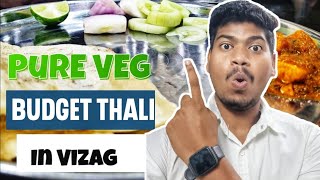 Veg Thali  ₹ 100  Royal Rajasthani Thali  Vizag Street Food Series  Odishafoodievlogs [upl. by Mccafferty]