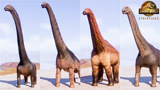 ALL 19 DINOSAURS IN SAUROPOD PACK GIRAFFATITAN INCLUDED  Jurassic World Evolution 2 [upl. by Partan]