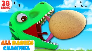 TRex Dinosaur 3D Kids Songs by AllBabiesChannel [upl. by Swartz153]