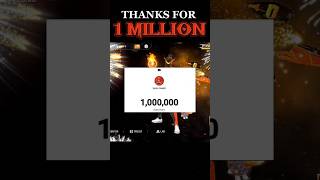 Thanks For✨ 1 Million Subscribers☠️🦅 shorts freefire trending [upl. by Enyad]