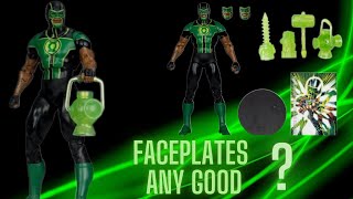 Faceplates any good   DC multiverse green lantern Simon Baz review [upl. by Rockel]