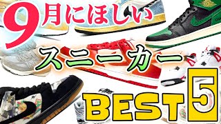 【スニーカー】新作コラボが勢揃いで久々に大豊作の予感！！ジョーダン＆ダンクにニューバランスも胸熱な９月のBEST5！【NIKEAIR JORDANNew Balance｜20239】 [upl. by Aerdnael436]