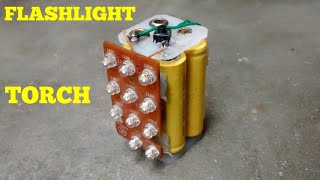 HOW TO MAKE A RECHARGEABLE FLASHLIGHT [upl. by Chyou]