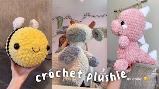 crochet a plushie with me  tiktok compilation🧶 [upl. by Rubie]