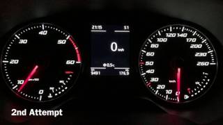 Seat Leon 16 TDI DSG Acceleration [upl. by Loggins]