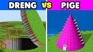 Dreng VS Pige Byggekonkurrence I Minecraft [upl. by Zorah638]