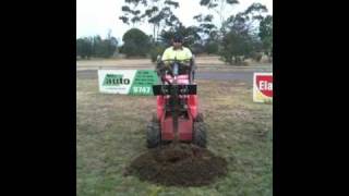 Absolute Mini Digger Services  Post Hole Digging Dingo K94MOV [upl. by Octavus]