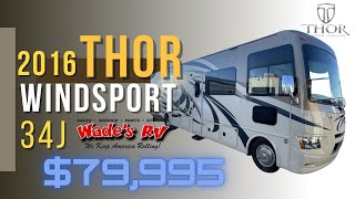 2016 Thor Motor Coach Windsport 34J [upl. by Namreh]