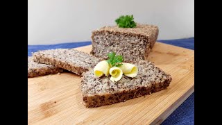 Healthy flaxseed bread no milk no egg no gluten no sugar no yeastno baking sodaFiberprotein [upl. by Care769]