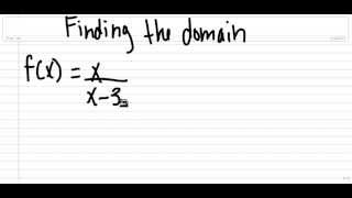 Finding the Domain of a Rational Expression [upl. by Larsen]