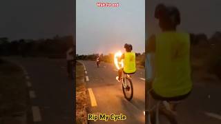 Rip My Cycle sanjayracerpro viralvideo youtubeshorts ytshorts shorts trending [upl. by Elwee5]