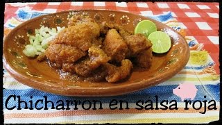 Chicharron en salsa roja [upl. by Gnas455]