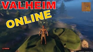 Valheim  Trying out multiplayer  Valheim online mode gameplay [upl. by Ahseekat]