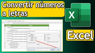 Cómo convertir números a letras en excel TRUCO 2021 [upl. by Latty]