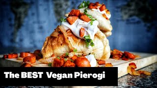 Vegan Spinach and Artichoke Pierogi Recipe  Homemade Vegan Pierogi [upl. by Onitnas]