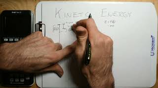 Derivation of KINETIC ENERGY Equation KINDA [upl. by Antonetta]