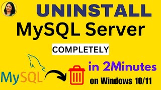 How to Uninstall MySQL Completely From Windows 1011 2024  Completely Remove MySQL from Computer [upl. by Anade889]