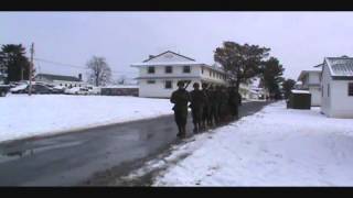 US Army marching at Fort Indiantown Gap PA 12613 [upl. by Ynotna]