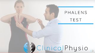 Phalens Test for Carpal Tunnel Syndrome  Clinical Physio [upl. by Tubb]