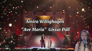 Amira Willighagen  quotAve Mariaquot Gounod Duet Reykjavík Iceland  Christmas [upl. by Granger54]