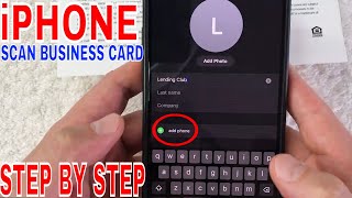 ✅ How To Scan Business Card To iPhone Contact 🔴 [upl. by Reddin]