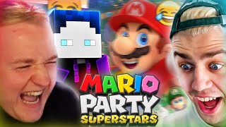 WIR SPIELEN MARIO PARTY mit PAPAPLATTE BASTI amp FAISTER [upl. by Nedaj]