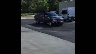 2018 30 Powerstroke f150 straight piped and deleted Exhaust sound Dino Shifting on the fly [upl. by Ahsenor]