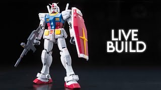 RG RX782 Gundam LIVE BUILD [upl. by Braswell]