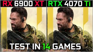 RX 6900XT vs RTX 4070Ti  Test in 14 Games at 4K  How Big The difference is [upl. by Luise]