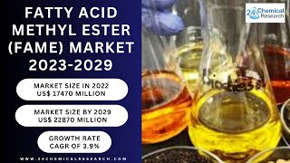 Fatty Acid Methyl Ester FAME Market 20232029 [upl. by Eerej]