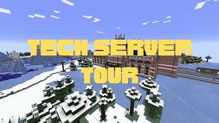 Tech Server Tour  2023  Create AE2 Mekanism Tinkers Industrial Foregoing and More [upl. by Leckie]