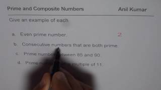 Test Examples for Prime and Composite Number [upl. by Sandstrom90]