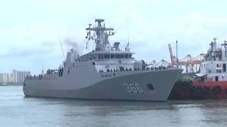 Indonesian naval ship ‘Kri Sultan Hasanuddin’ leaves for her next port of call [upl. by Nomi595]