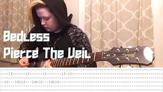 Bedless by Pierce The Veil Guitar Cover WITH TABS [upl. by Fiorenza]