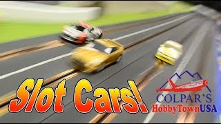 Slot Car Racing at Colpar HobbyTown USA [upl. by Esaele140]