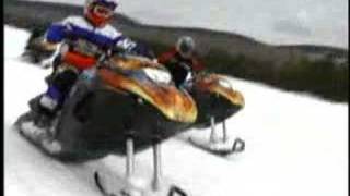 Snow Hawk snowmobile on trails [upl. by Zelde]