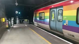 Thameslink Class 700 700 155 in the Pride livery departing St Pancras low level 2422024 [upl. by Adnilav]