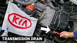 HOW TO DRAIN TRANSMISSION FLUID ON KIA OPTIMA FORTE RIO SORENTO SPORTAGE SOUL A6MF1 A6MF2 [upl. by Truman125]