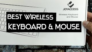 Best Wireless Keyboard amp Mouse Joyaccess Premium thin rechargable Review UrduHindi [upl. by Adnolehs407]