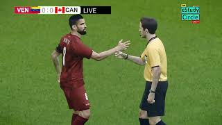 🔴VENEZUELA VS CANADÁ EN VIVO  COPA AMÉRICA CUARTOS PES 21 Simulation Gameplay [upl. by Erlin]