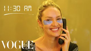 How Top Model Candice Swanepoel Gets Runway Ready  Diary of a Model  Vogue [upl. by Agemo]