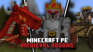 Best Fantasy and Medieval Addons For MCPE 119 [upl. by Oicnevuj]