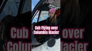 Flying the Carbon Cub over one of the fastest moving glaciers in the world Columbia Glacier Alaska [upl. by Yacov]