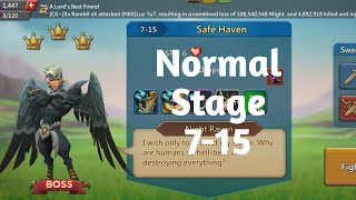 Lords mobile normal stage 715 f2pSafe Heaven normal stage 715 [upl. by Peace517]