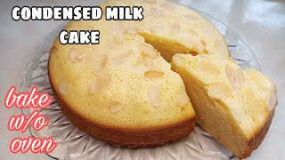 CONDENSED MILK CAKE  WITHOUT OVEN [upl. by Dorreg]