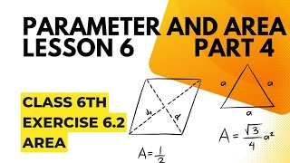 class 6th lesson 6 perimeter and area Topicarea part 4 [upl. by Penrose]