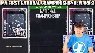 MY FIRST NATIONAL CHAMPIONSHIP GAMEPLAY AND REWARDS CFB 25 ULTIMATE TEAM NATIONAL CHAMPIONSHIP [upl. by Carlene]