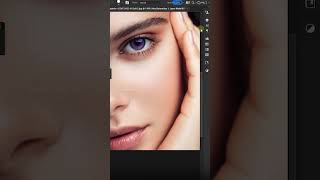 How to change eye color using photoshop 🤔 brushtool photoshoptutorial [upl. by Noloc335]