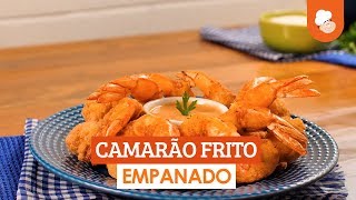 Camarão frito empanado — Receitas TudoGostoso [upl. by Lindsy]