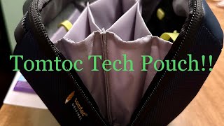 Tomtoc Tech Pouch Unboxing First Impressions amp Giveaway [upl. by Tiram]